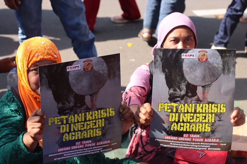 Public campaign action connected to agrarian justice